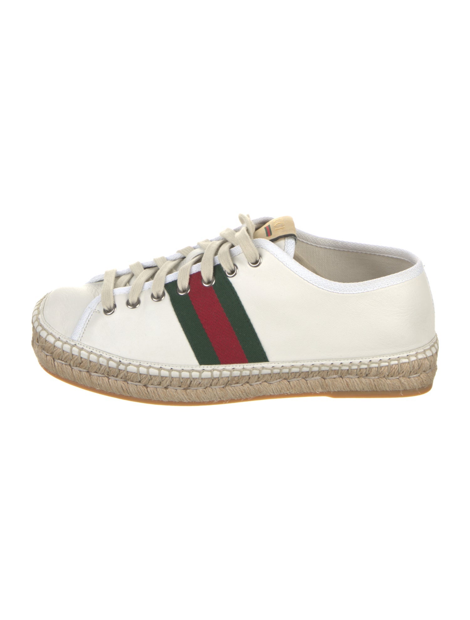 Gucci GG Canvas Leather Espadrille Sneakers